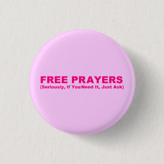 Badge Rond 2,50 Cm Bouton libre de prières
