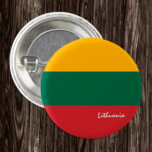 Badge Rond 2,50 Cm Bouton Lituanie, drapeau lituanien patriotique