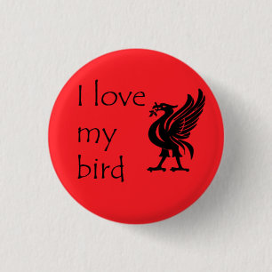 Badge Rond 2,50 Cm Bouton - Liverpool Liverbird