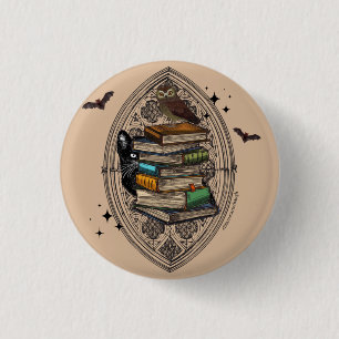 Badge Rond 2,50 Cm Bouton Livres Carterhaugh