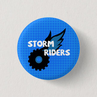Badge Rond 2,50 Cm Bouton Logo des Cavaliers de la Tempête