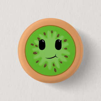 Badge Rond 2,50 Cm Bouton Lonelu Kiwii