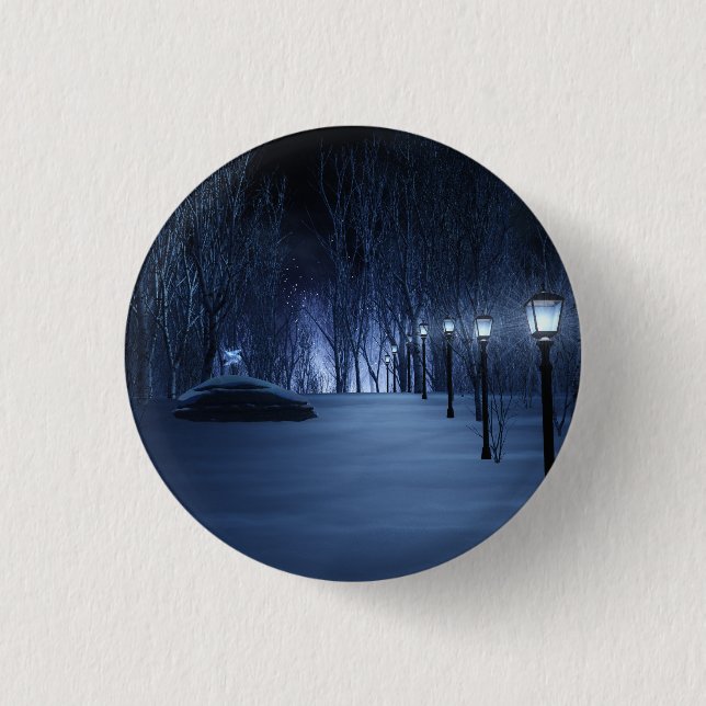 Badge Rond 2,50 Cm Bouton Lumière de l'idiot (Devant)