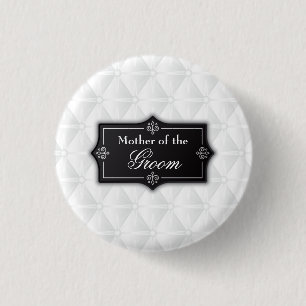 Badge Rond 2,50 Cm Bouton Luxurious Mother of the Groom Mariage Pin
