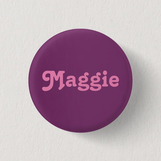 Badge Rond 2,50 Cm Bouton Maggie (Devant)