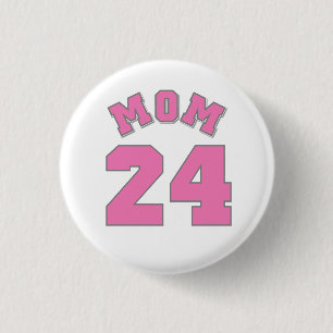 Badge Rond 2,50 Cm Bouton Maman 24