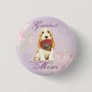 Badge Rond 2,50 Cm Bouton Maman Coeur GBGV