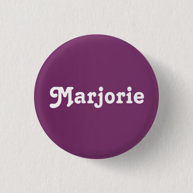Badge Rond 2,50 Cm Bouton Marjorie (Devant)
