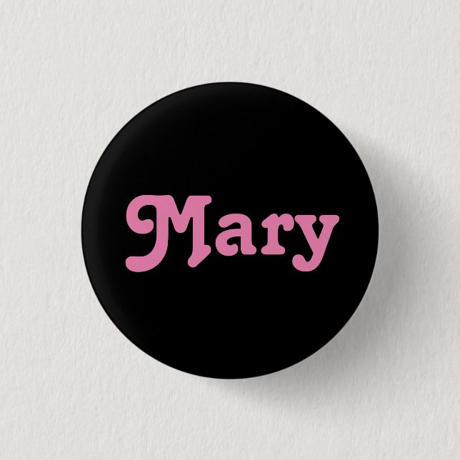 Badge Rond 2,50 Cm Bouton Mary (Devant)