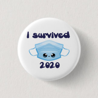 Badge Rond 2,50 Cm Bouton Masque 2020 Survived