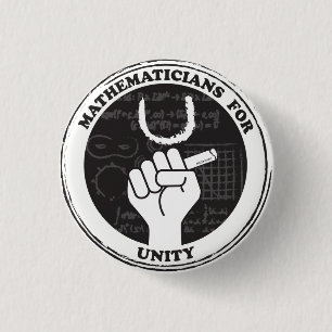 Badge Rond 2,50 Cm Bouton Mathématiciens pour l'unité