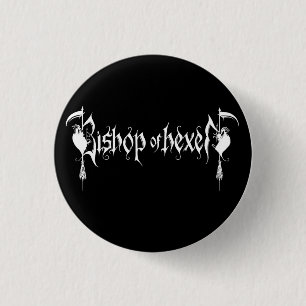 Badge Rond 2,50 Cm bouton mauvais noir