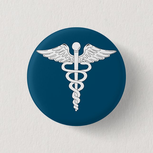Badge Rond 2,50 Cm Bouton médical agréable (Devant)