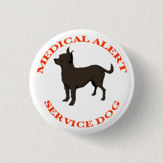 Badge Rond 2,50 Cm Bouton Médicale d'écart-type d'alerte