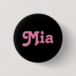 Badge Rond 2,50 Cm Bouton Mia