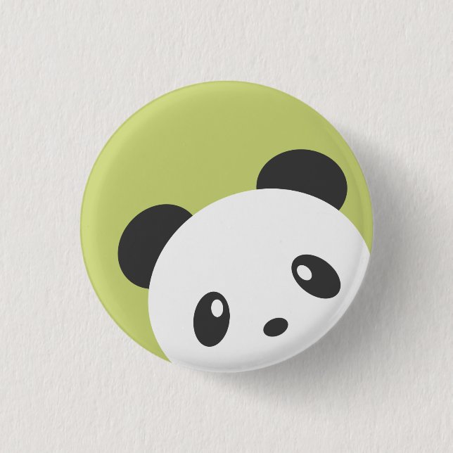 Badge Rond 2,50 Cm Bouton mignon de panda (Devant)