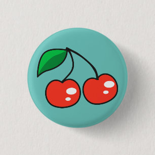 Badge Rond 2,50 Cm Bouton mignon de Pin d'insigne de cerises