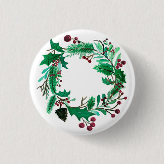 Badge Rond 2,50 Cm Bouton mignon en forme de feuille pour elle.