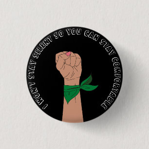 Badge Rond 2,50 Cm Bouton militant féministe