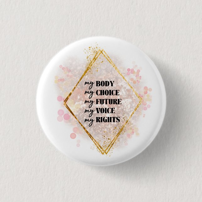 Badge Rond 2,50 Cm Bouton MINE (Devant)