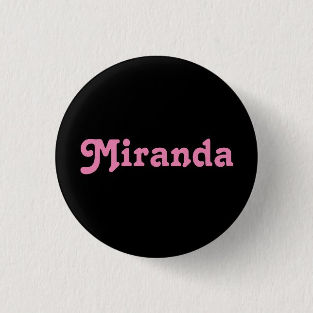 Badge Rond 2,50 Cm Bouton Miranda (Devant)