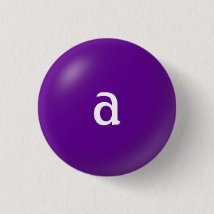 Badge Rond 2,50 Cm Bouton Monogramme