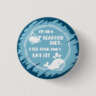 Badge Rond 2,50 Cm Bouton Motivational Whale