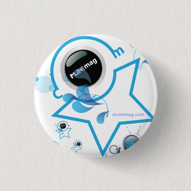 Badge Rond 2,50 Cm Bouton muet (Devant)