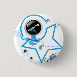 Badge Rond 2,50 Cm Bouton muet