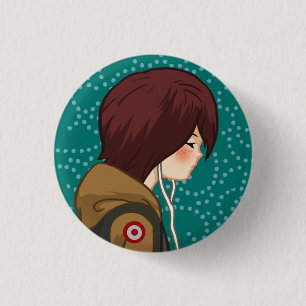 Badge Rond 2,50 Cm Bouton Music Lover (Garçon) v.2