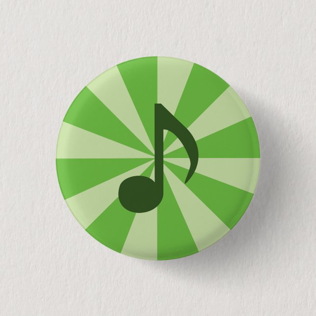 Badge Rond 2,50 Cm Bouton Musique (Devant)