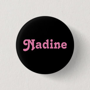 Badge Rond 2,50 Cm Bouton Nadine