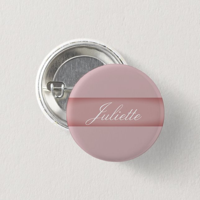 Badge Rond 2,50 Cm Bouton Nametag personnalisé (Devant & derrière)