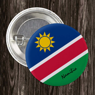 Badge Rond 2,50 Cm Bouton Namibie, mode drapeau namibien patriotique