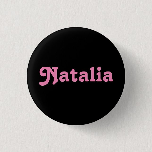 Badge Rond 2,50 Cm Bouton Natalia (Devant)