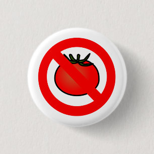 Badge Rond 2,50 Cm Bouton NO Tomatoès