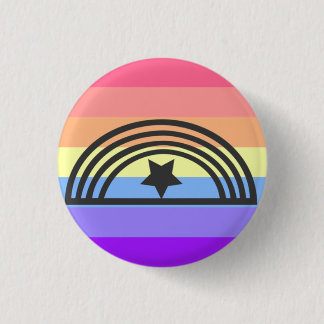Badge Rond 2,50 Cm Bouton noir Xenogender