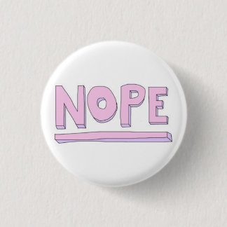 Badge Rond 2,50 Cm Bouton Nope
