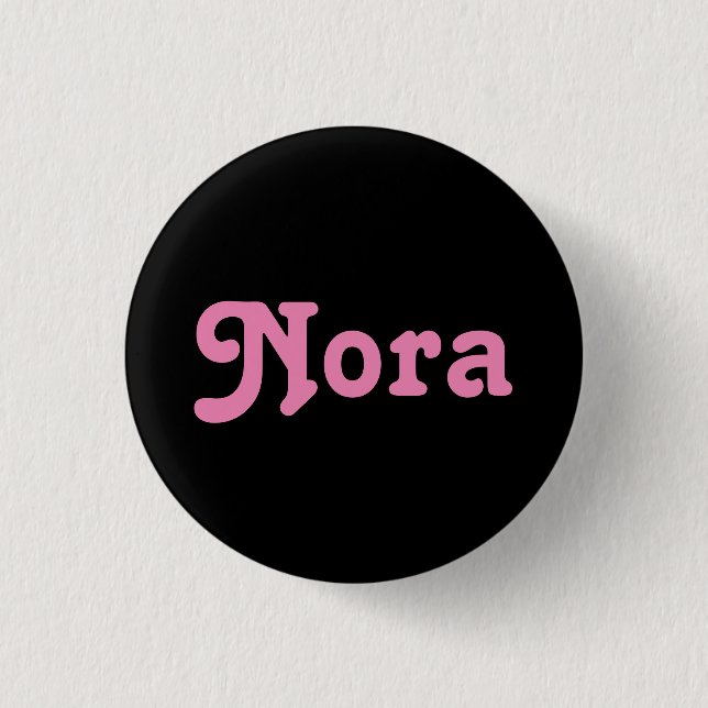 Badge Rond 2,50 Cm Bouton Nora (Devant)