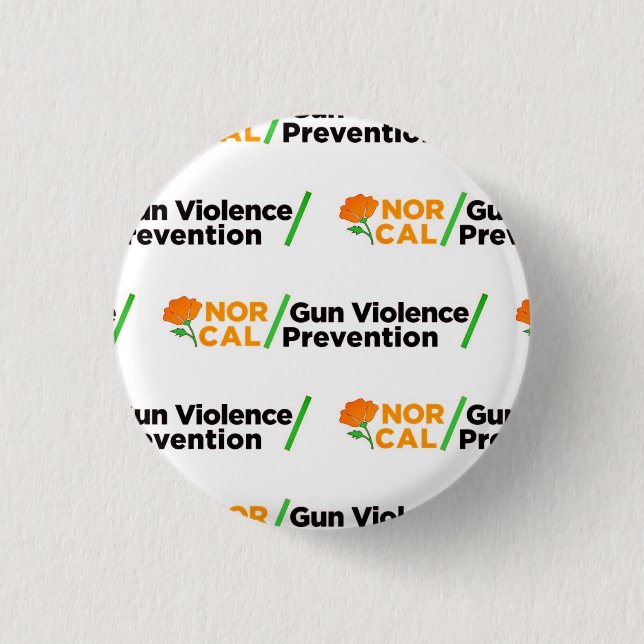 Badge Rond 2,50 Cm Bouton NorCal GVP (Devant)