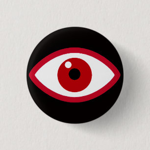 Badge Rond 2,50 Cm Bouton Oeil vous voir BRW