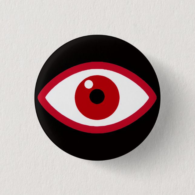 Badge Rond 2,50 Cm Bouton Oeil vous voir BRW (Devant)