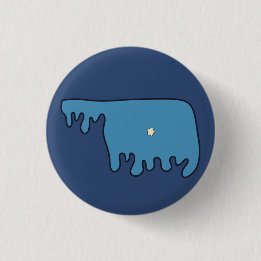 Badge Rond 2,50 Cm Bouton OK bleu grand