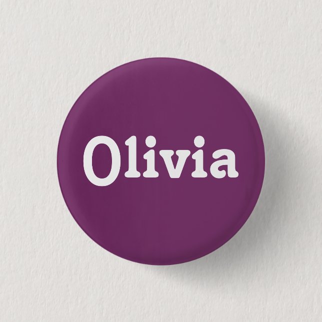 Badge Rond 2,50 Cm Bouton Olivia (Devant)