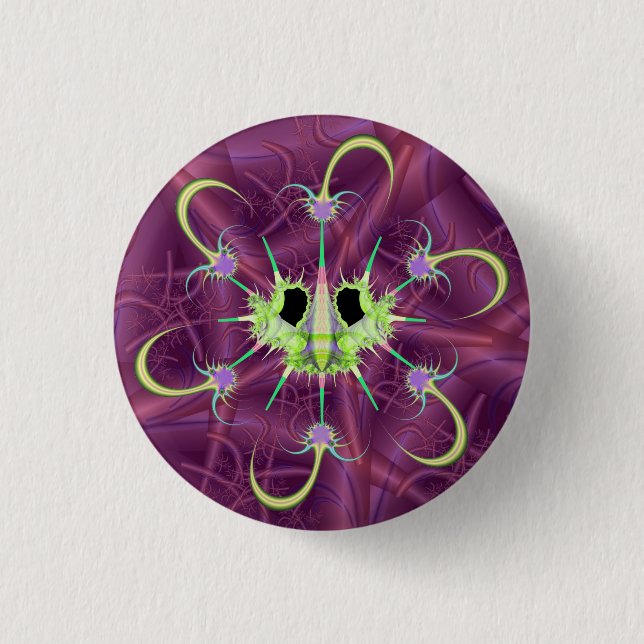 Badge Rond 2,50 Cm Bouton Orungo Bug & Anti-Virus (Devant)