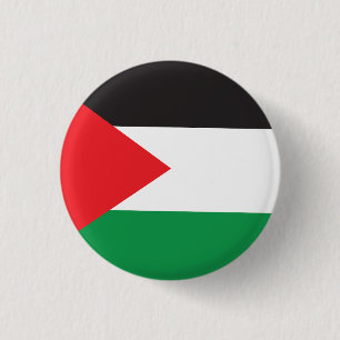 Badge Rond 2,50 Cm Bouton Palestine, Drapeau Patriotique Palestinien