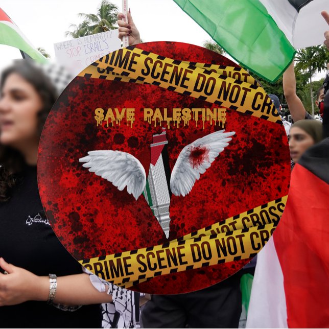 Badge Rond 2,50 Cm Bouton Palestine libre - Bouton Pin palestinien (Free Palestine Button Pin, Palestinian Button Pin)