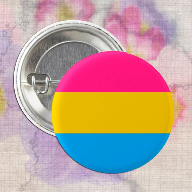 Badge Rond 2,50 Cm Bouton Pansexual Flag & Pride community / gender (Créateur téléchargé)