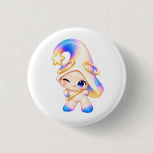 Badge Rond 2,50 Cm Bouton pastel de malice clin d'œil - Épingle drôle
