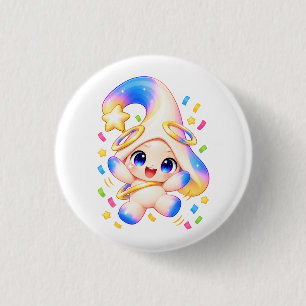 Badge Rond 2,50 Cm Bouton pastel joyeux festif - Épinglette de fête h